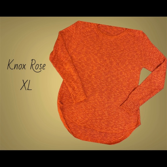 Burnt orange long sleeve sweater - Picture 2 of 3